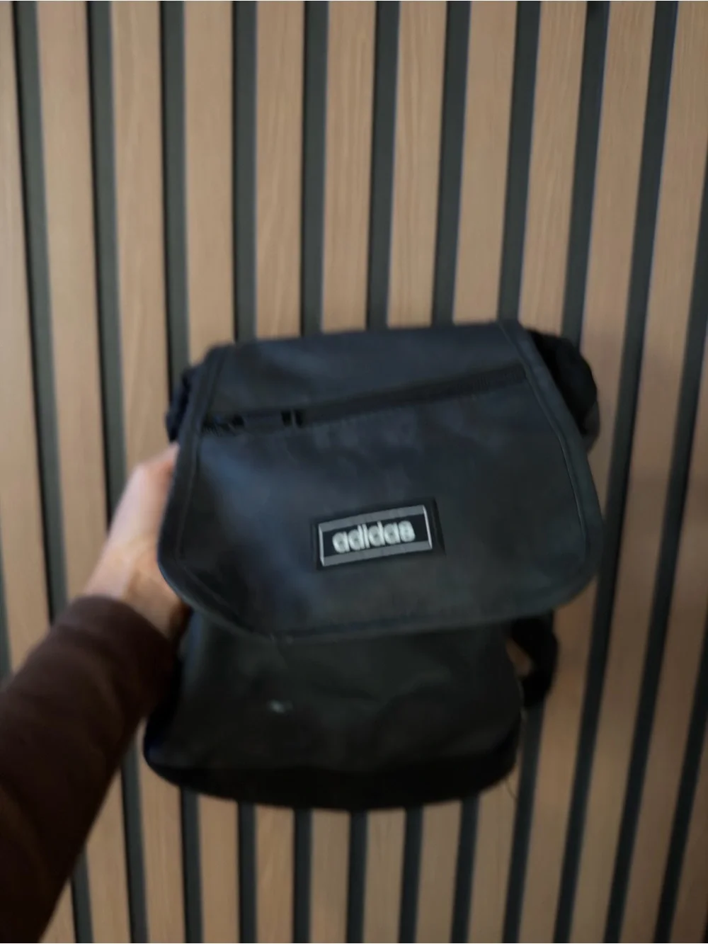 adidas Black Small Flap-Top Backpack - Picture 6 of 7